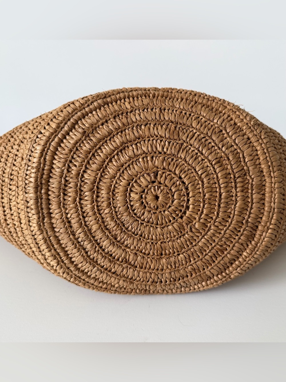 Sézane Justine Basket Bag in Deep Natural Raffia and Navy Handles - Picture 11 of 15